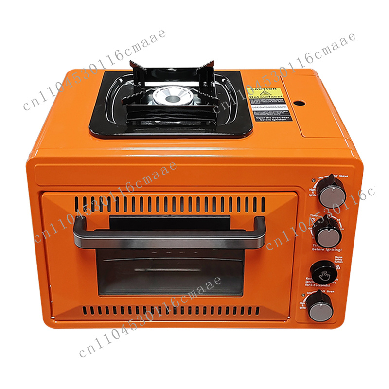 Camping Double Cooking Stove - Oven Gas BBQ Profesional untuk Luar