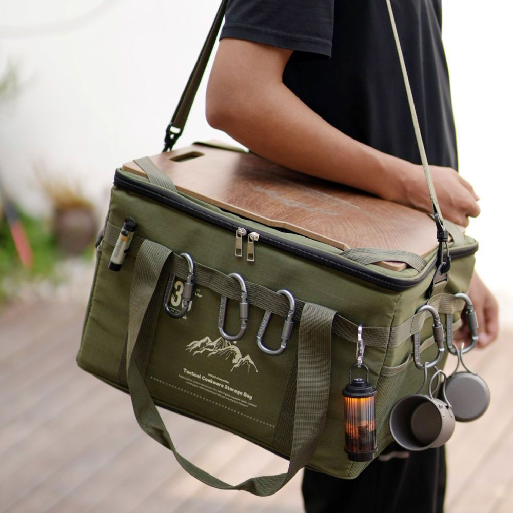 Camping Outdoor Cooking Equipment - Tas Piknik Taktis 36L Tahan Air,