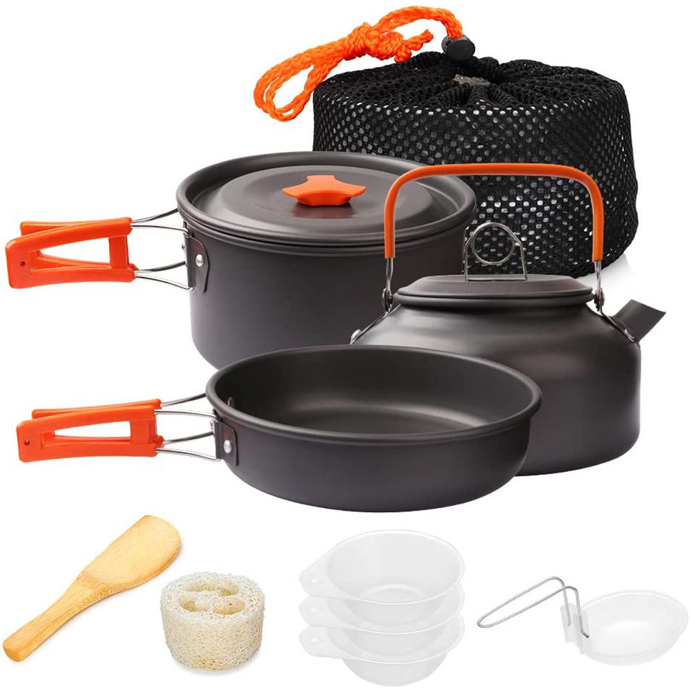 Camping Cooking Ware Set - 1 Buah/1Set Peralatan Masak Berkemah Set