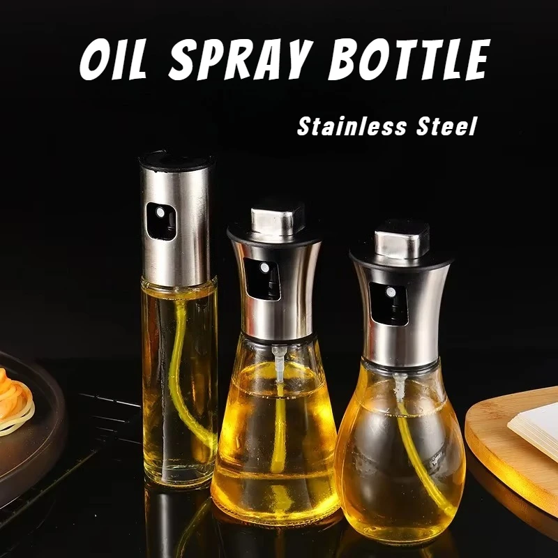 Camping Cooking Oil Container - 1 Buah Botol Semprot Minyak Baja