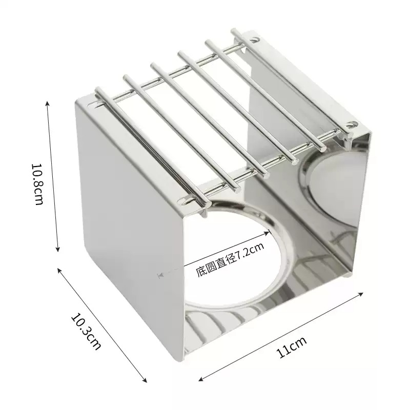 Camping Cooking Pot Stainless Steel - Penyangga Kompor Kopi Persegi dari Baja