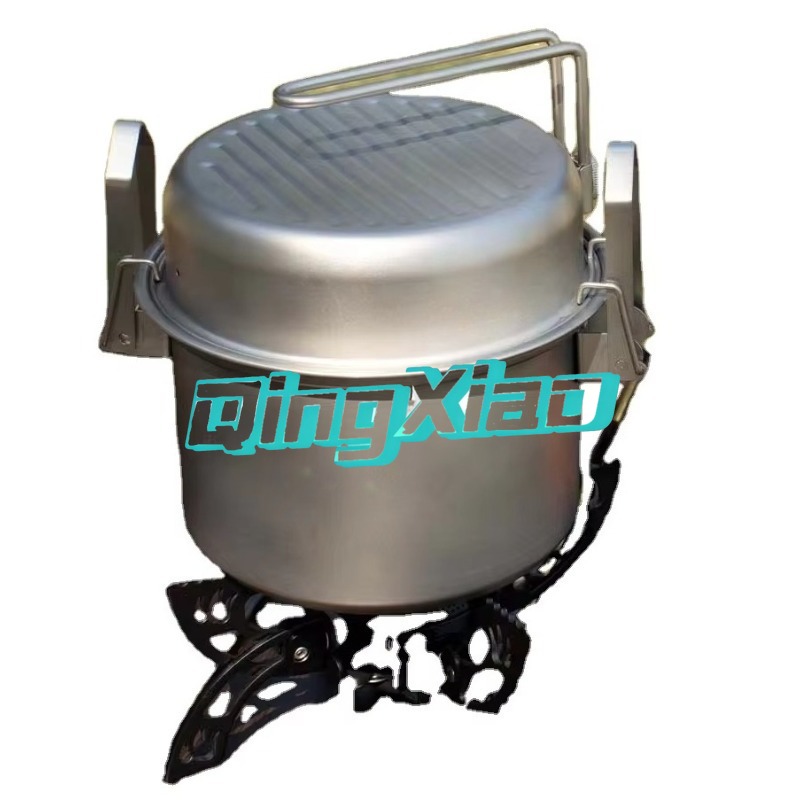 Camping Cooking Pot Stainless Steel - Panci Masak Camping Multifungsi Bahan Stainless
