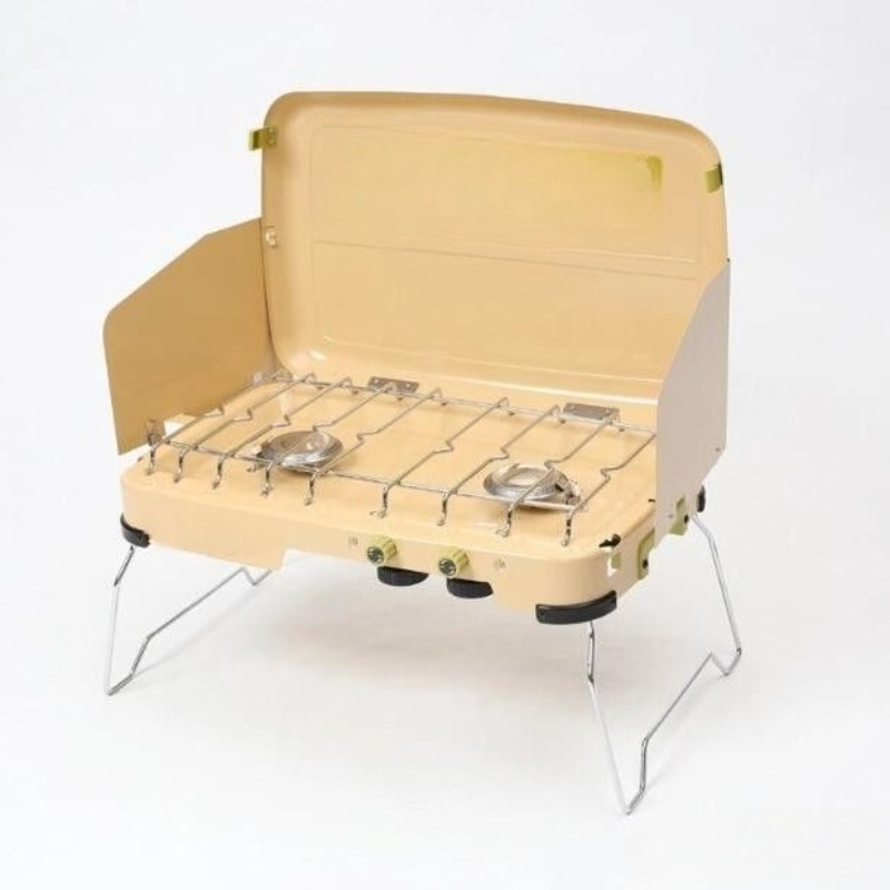 Camping Double Cooking Stove - Kompor Kaset Portabel Tahan Angin Dua