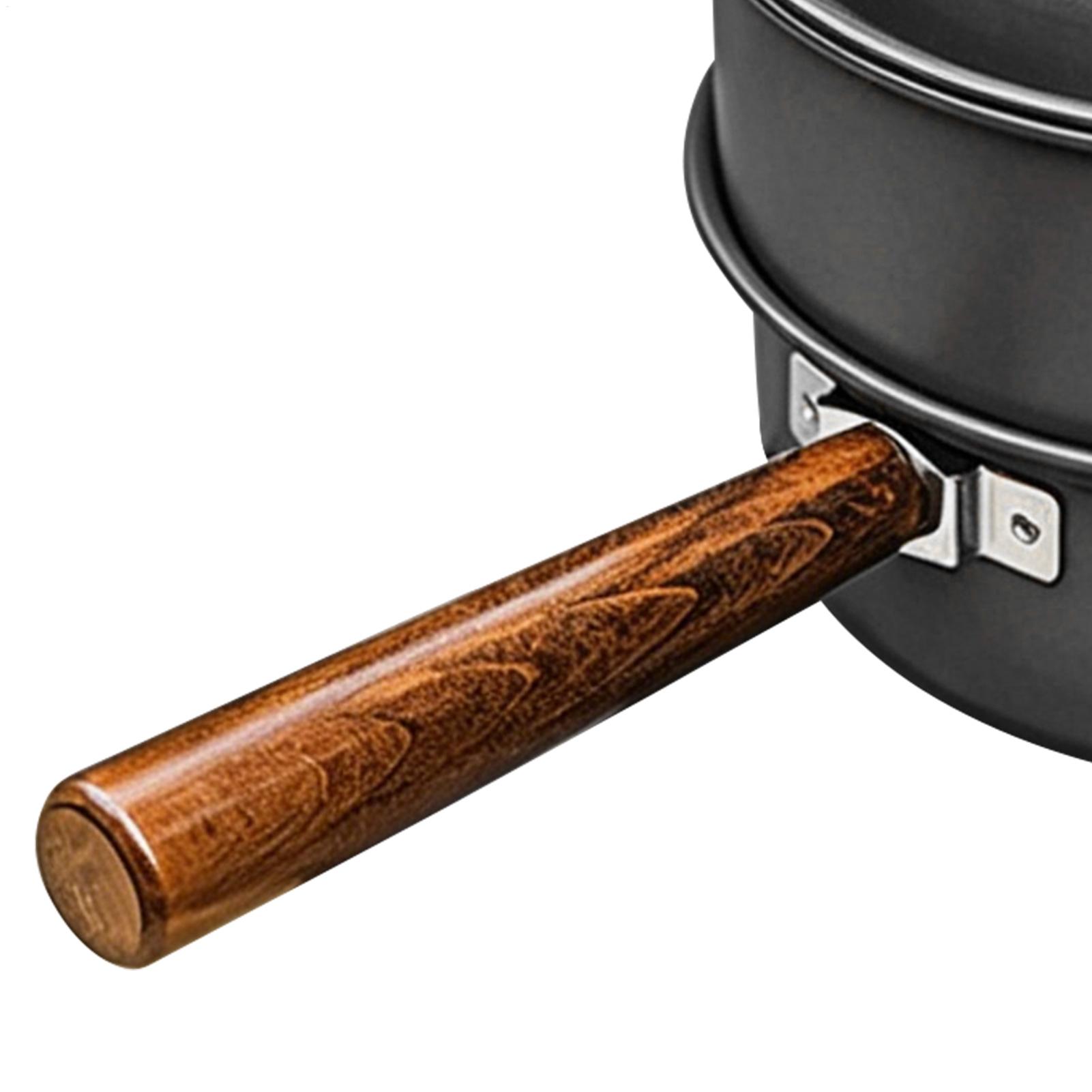 Camping Double Cooking Stove - Panci Backpacking Dua Lapis dengan Gagang