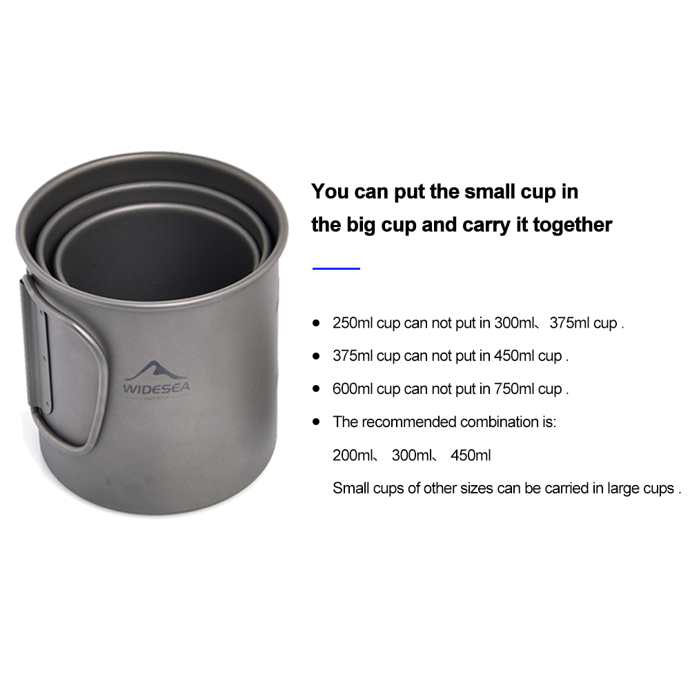 Widesea Mug Berkemah Cangkir T - Camping Cooking Ware Set ulasan dan harga