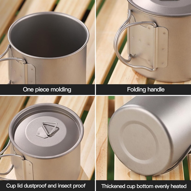 Mug Camping Titanium dengan Ga - Camping Cooking Ware Set ulasan dan harga