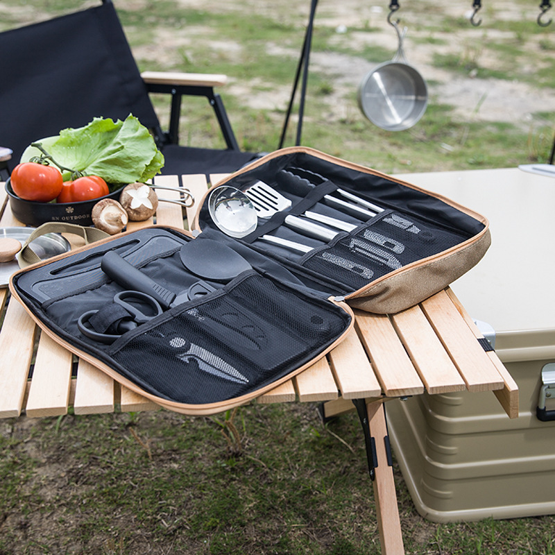 8 Buah Set Peralatan Masak Dap - Camping Outdoor Cooking Equipment ulasan dan harga