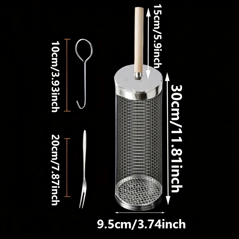 Set Keranjang Panggangan BBQ B - Camping Cooking Basket ulasan dan harga