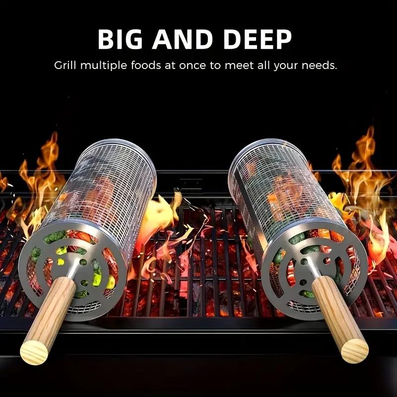 Set Keranjang Panggangan BBQ B - Camping Cooking Basket ulasan dan harga