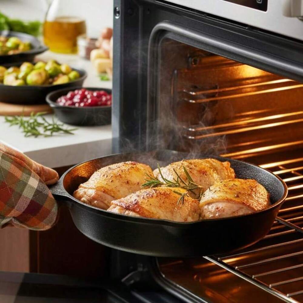 Set Peralatan Masak Besi Cor 4 - Camping Cooking Ware Set ulasan dan harga