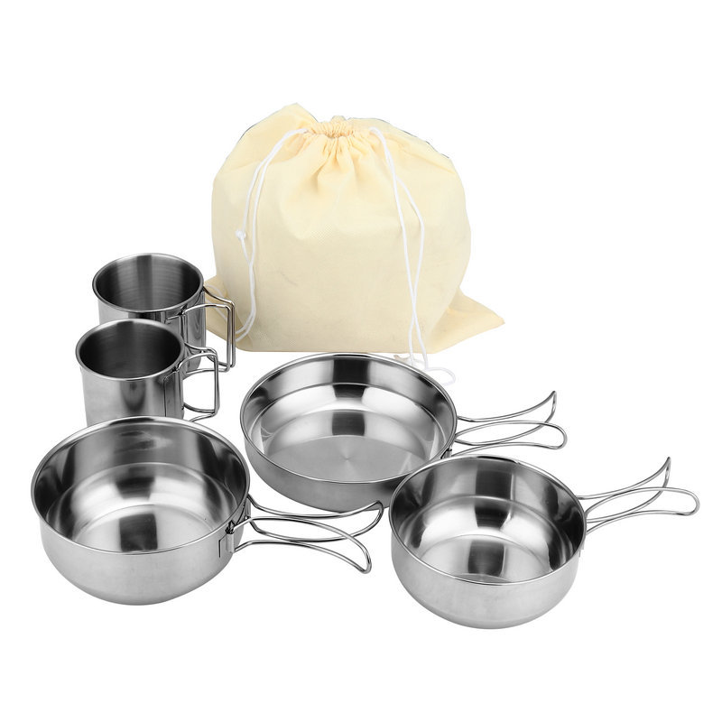Set Peralatan Masak Lipat 5-in - Camping Cooking Ware Set ulasan dan harga