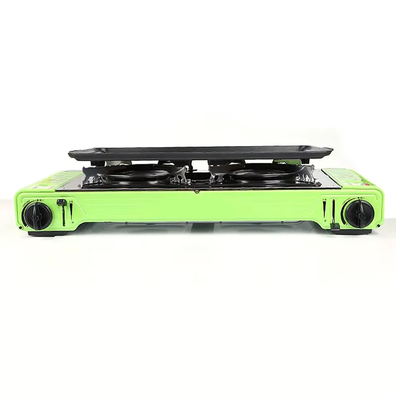 Meja Kemah Portabel Luar Ruang - Camping Double Cooking Stove ulasan dan harga