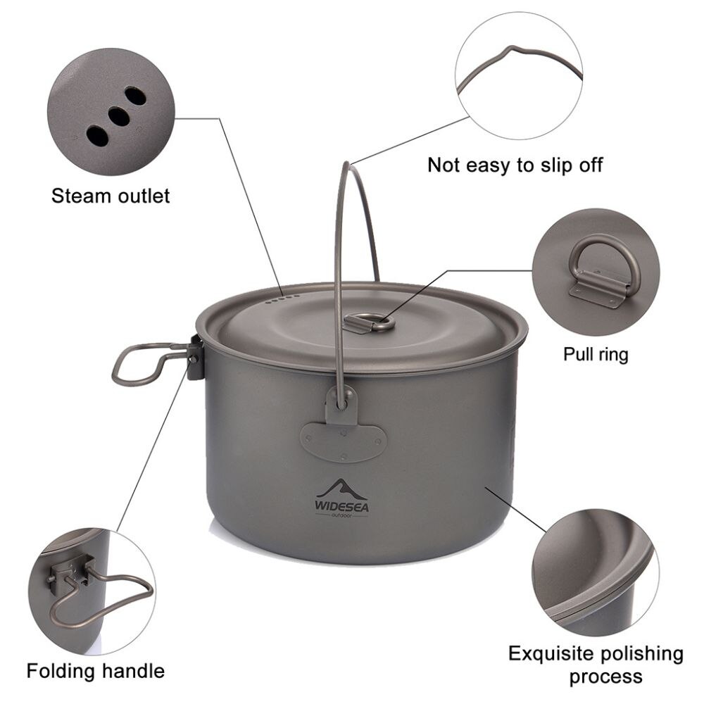 Layar Lebar peralatan makan be - Camping Cooking Pot Stainless Steel ulasan dan harga