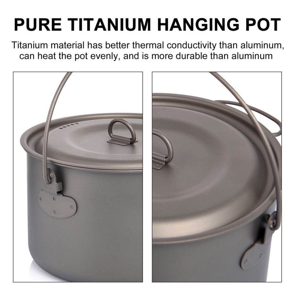 Layar Lebar peralatan makan be - Camping Cooking Pot Stainless Steel ulasan dan harga