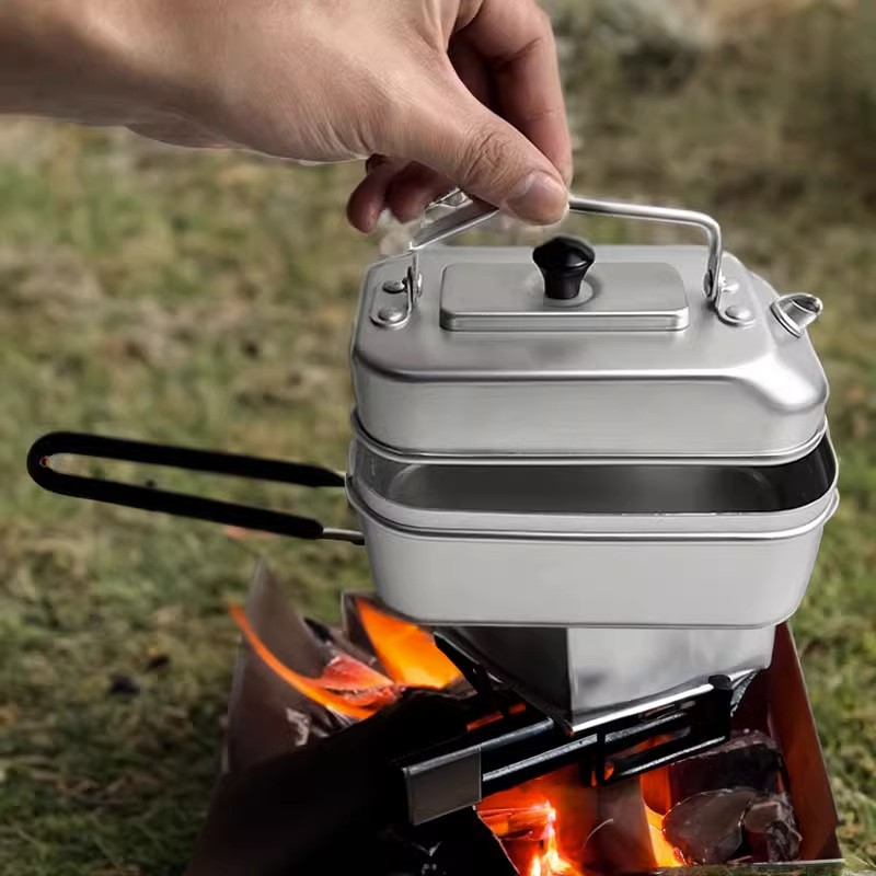 Ketel dapur ultra ringan porta - Camping Cooking Pot Stainless Steel ulasan dan harga
