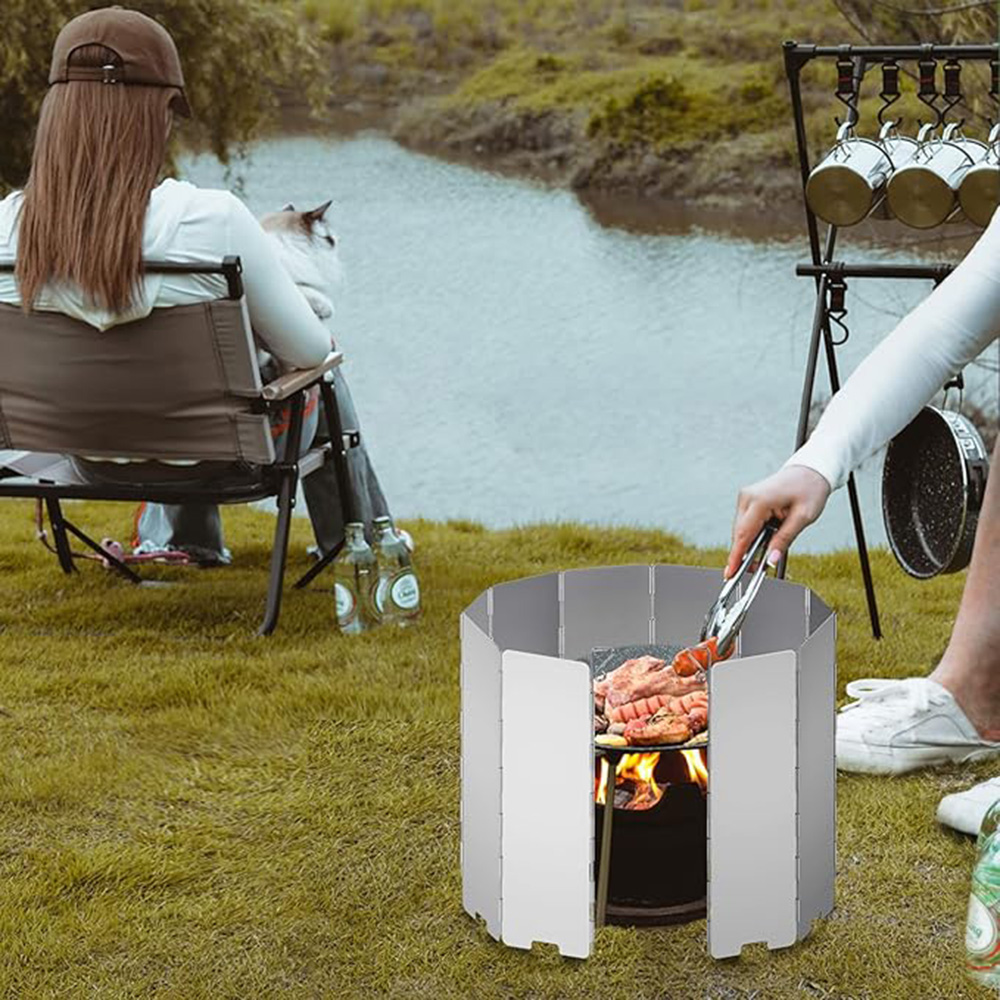 Pelindung Angin Kompor Lipat R - Camping Cooking Plate ulasan dan harga
