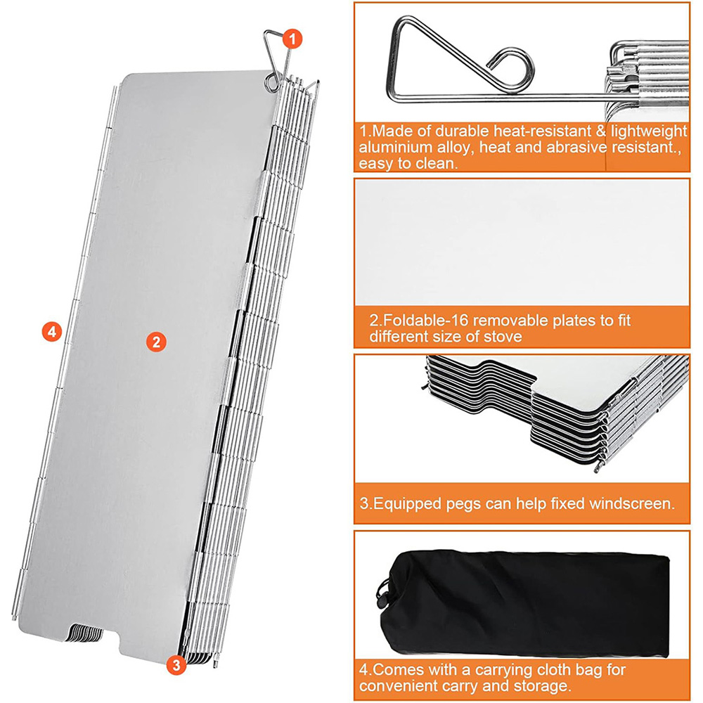 Pelindung Angin Kompor Lipat R - Camping Cooking Plate ulasan dan harga