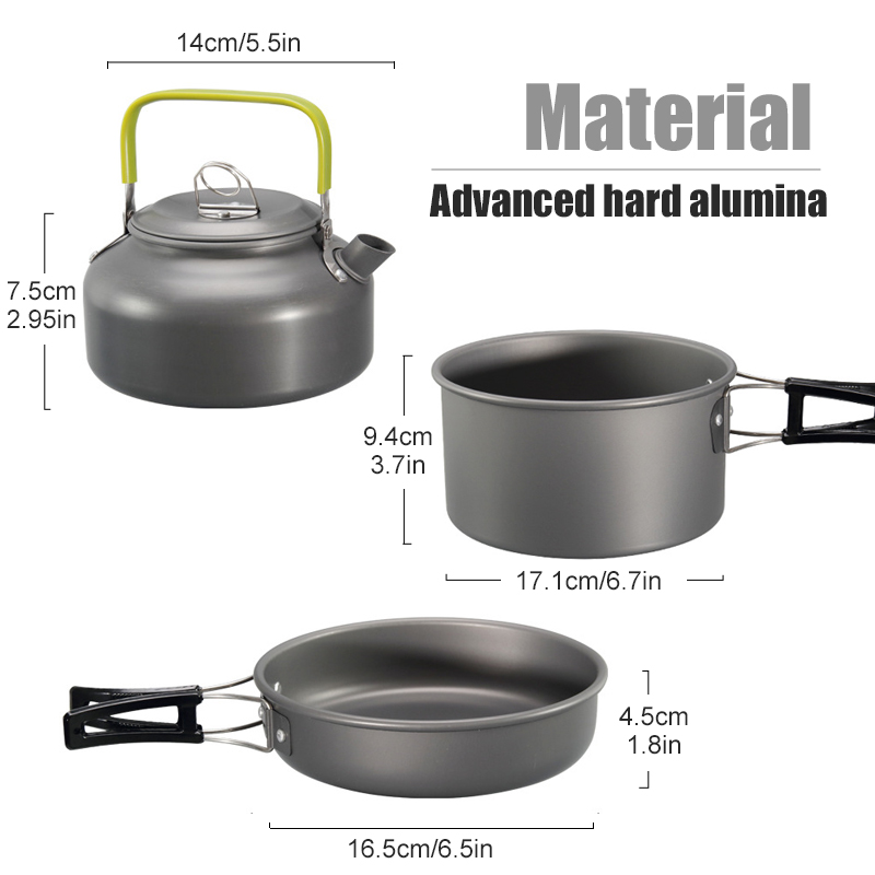WESTTUNE Peralatan Masak Berke - Camping Cooking Ware Set ulasan dan harga