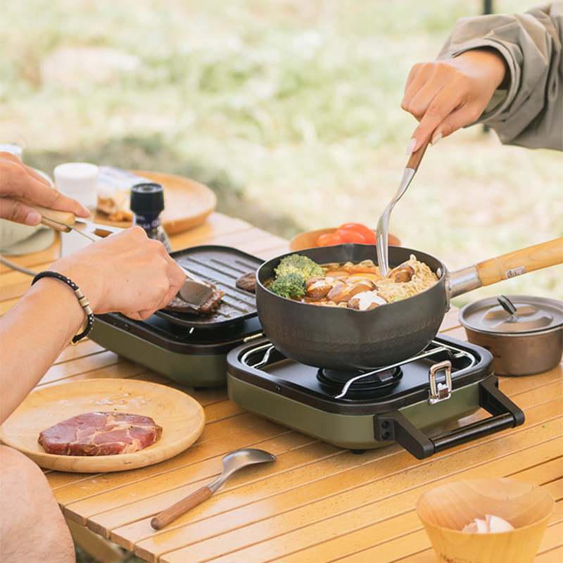 Kompor Gas Lipat Ganda 2300W P - Camping Double Cooking Stove ulasan dan harga