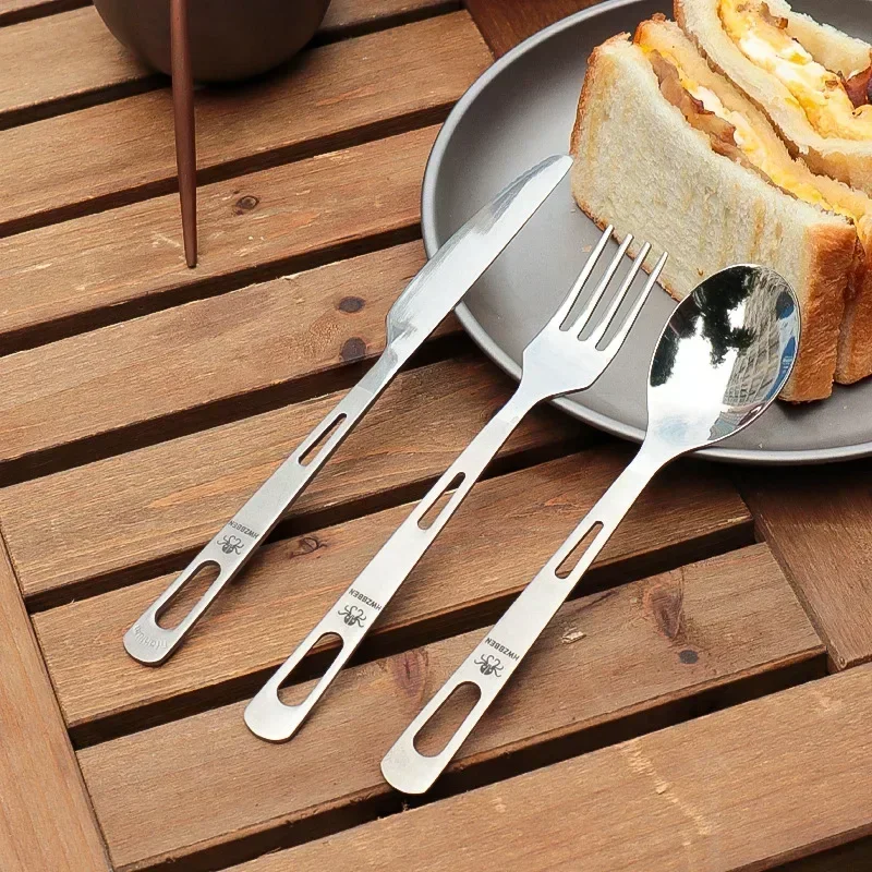 HWZBBEN Set pisau sendok garpu - Camping Cooking Full Set ulasan dan harga