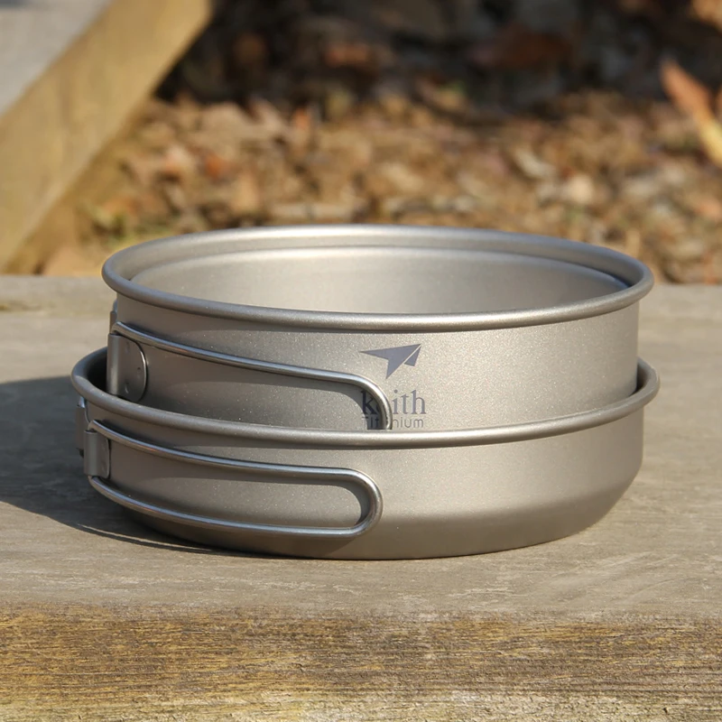 Keith Set panci masak Titanium - Camping Outdoor Cooking Equipment ulasan dan harga