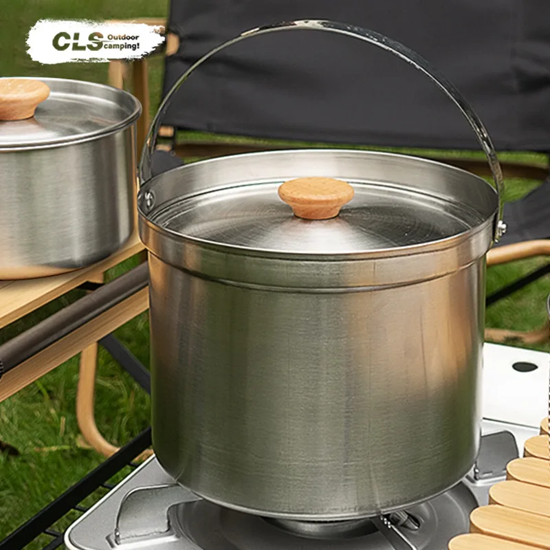 NOBANA&CLS 22PCS Set Peralatan - Camping Cooking Pot Stainless Steel ulasan dan harga