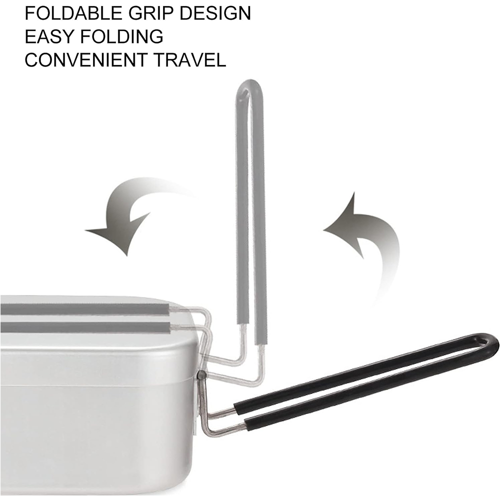 Kotak makan siang aluminium 80 - Camping Outdoor Cooking Equipment ulasan dan harga