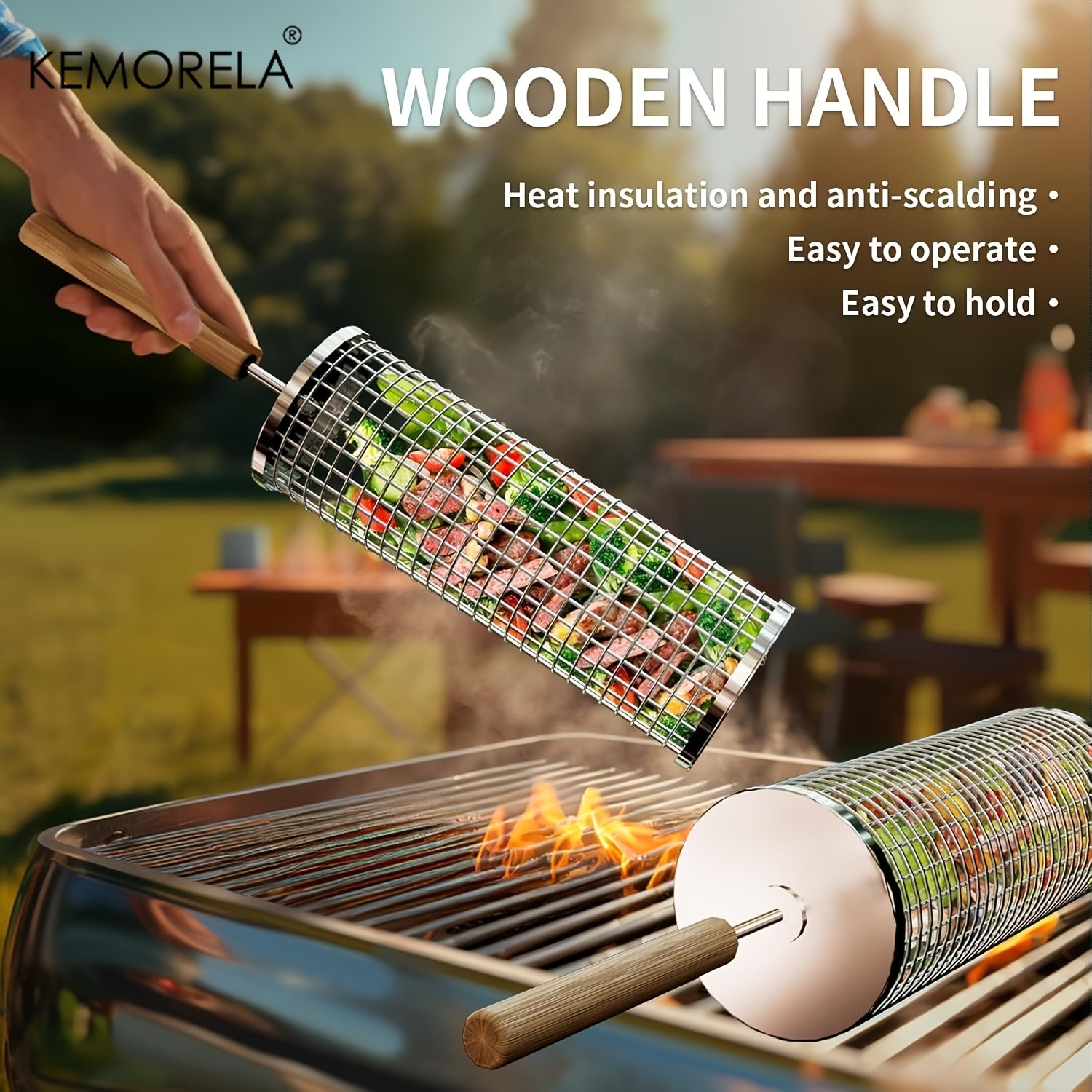 Set Keranjang Panggangan Barbe - Camping Cooking Basket ulasan dan harga