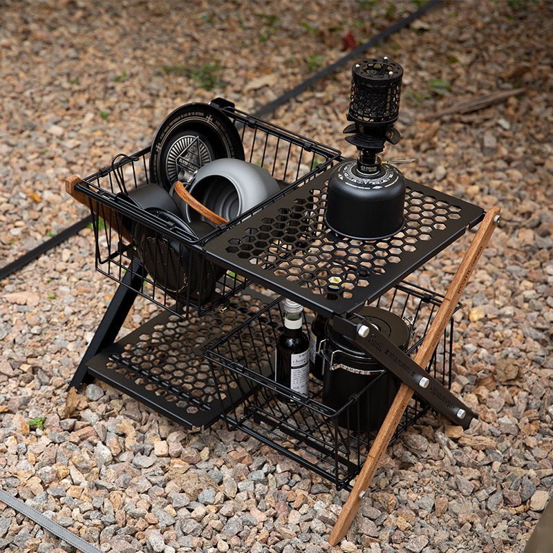 Keranjang Meja Lipat Portabel  - Camping Cooking Basket ulasan dan harga