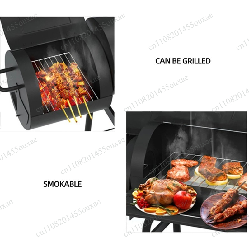 Pemanggang BBQ Arang Besar Dua - Camping Double Cooking Stove ulasan dan harga