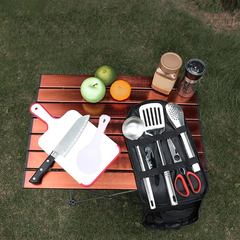 2024 Set Peralatan Piknik Tas  - Camping Outdoor Cooking Equipment ulasan dan harga