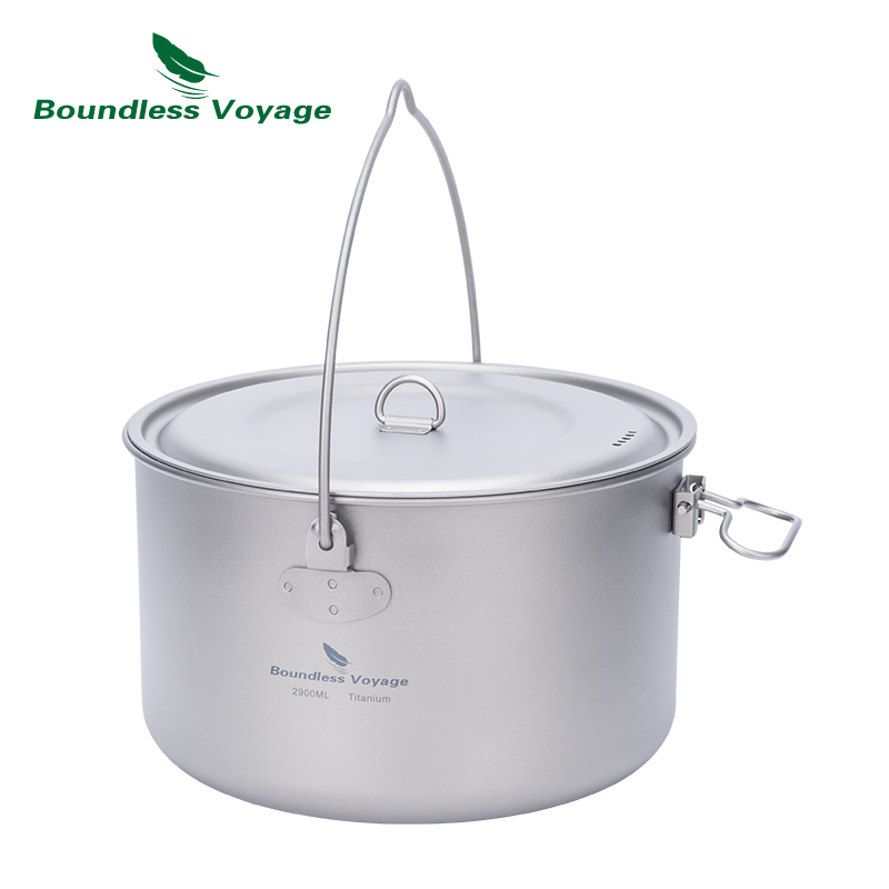 Boundless Voyage panci Titaniu - Camping Cooking Ware Set ulasan dan harga