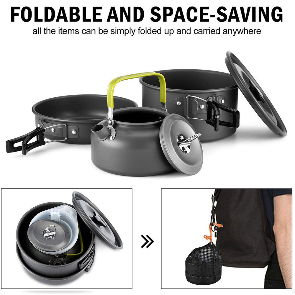 Set Peralatan Masak Berkemah A - Camping Cooking Ware Set ulasan dan harga