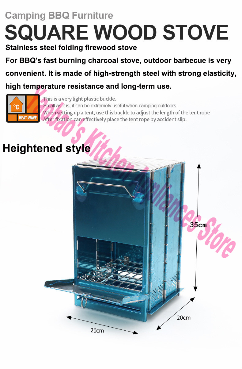 Kompor Kayu Peralatan Berkemah - Camping Outdoor Cooking Equipment ulasan dan harga