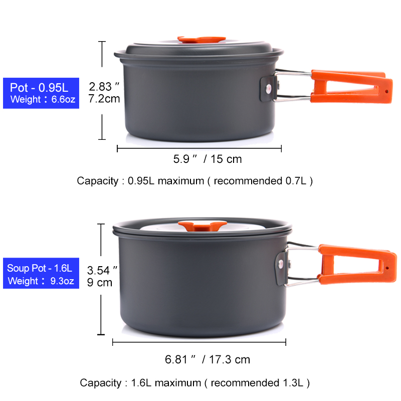 Layar Lebar Set peralatan masa - Camping Cooking Ware Set ulasan dan harga