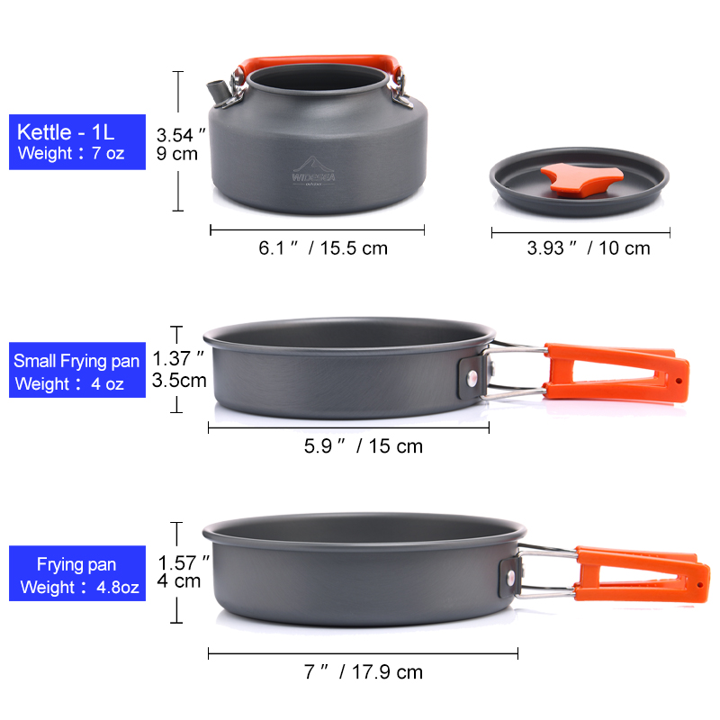 Layar Lebar Set peralatan masa - Camping Cooking Ware Set ulasan dan harga