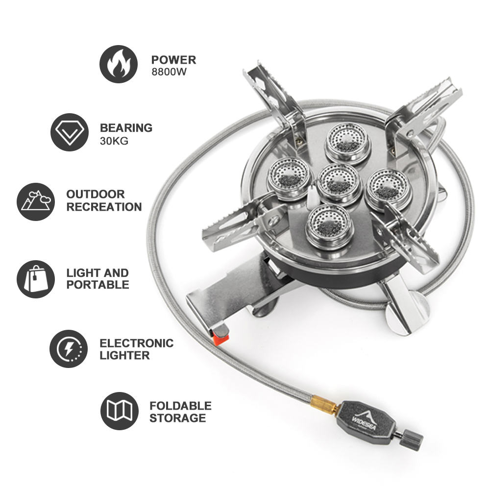 Layar Lebar kompor Gas 5 dalam - Camping Cooking Plate ulasan dan harga