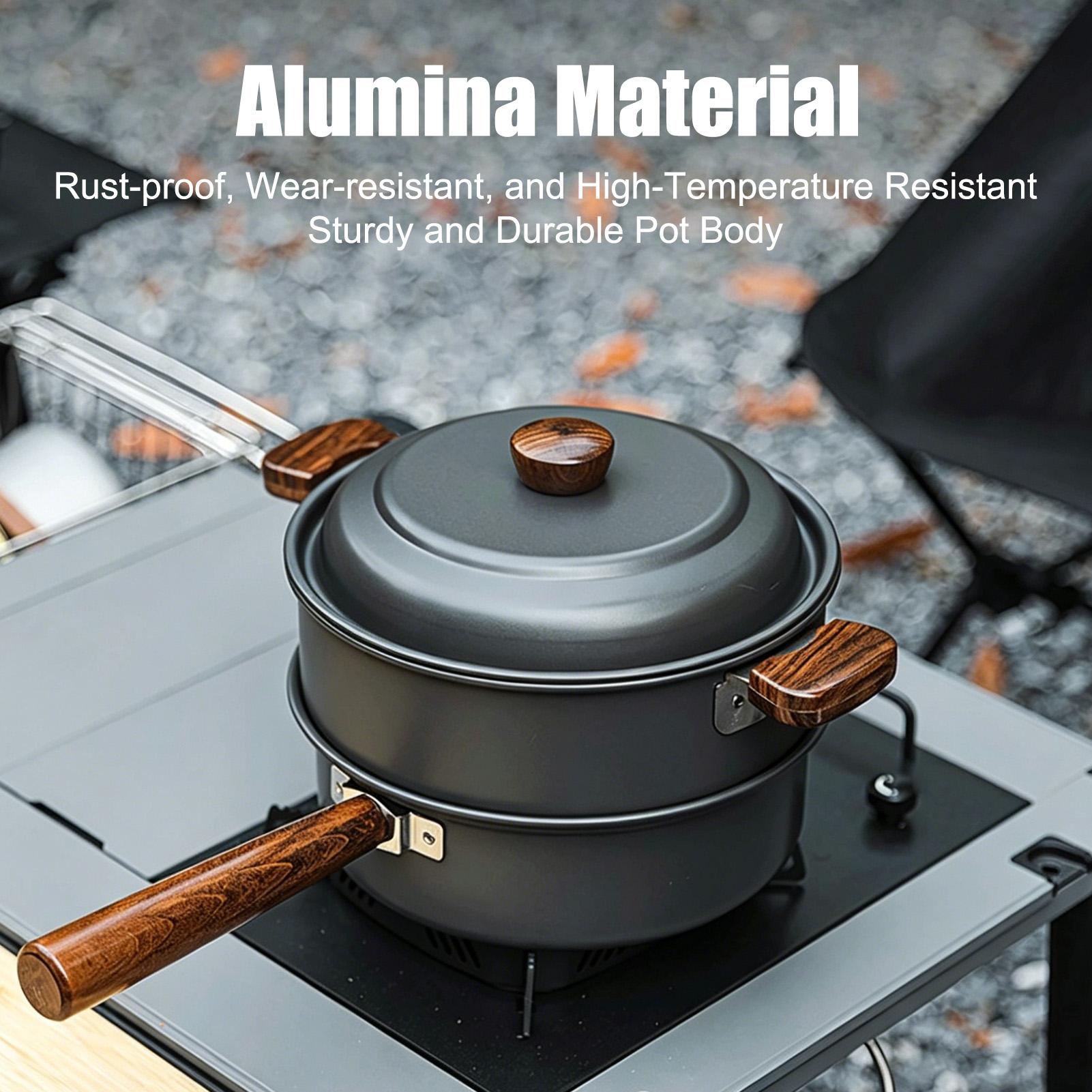 Panci Kemah Portabel Besar Rin - Camping Double Cooking Stove ulasan dan harga