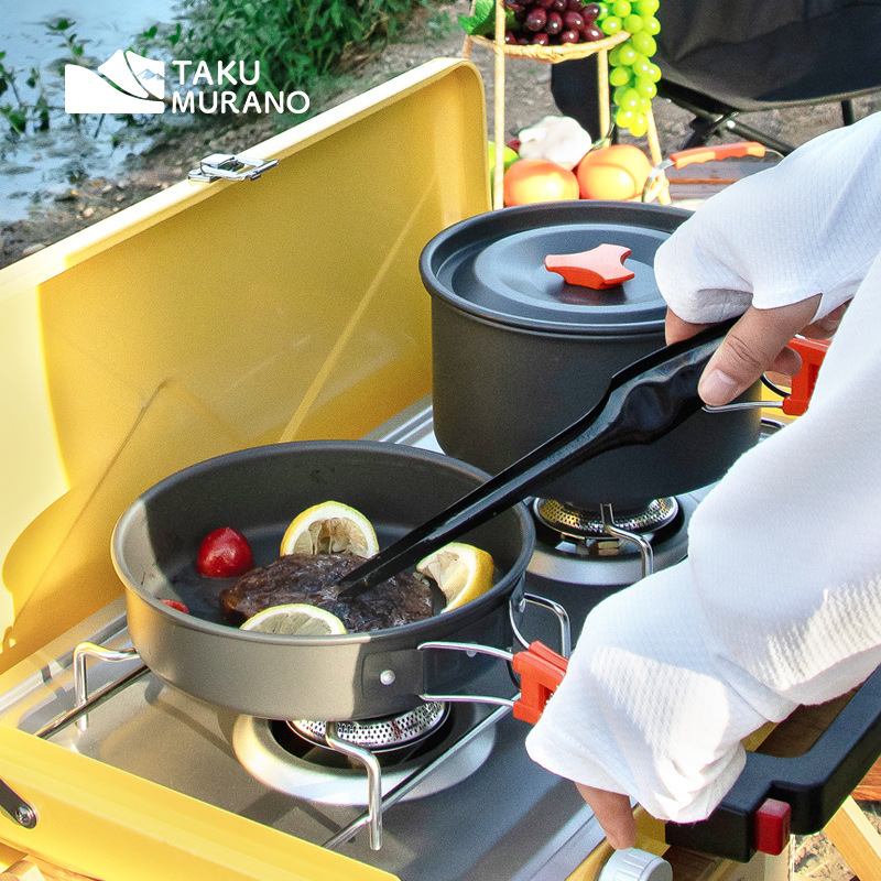 Set Peralatan Masak Camping, P - Camping Cooking Ware Set ulasan dan harga