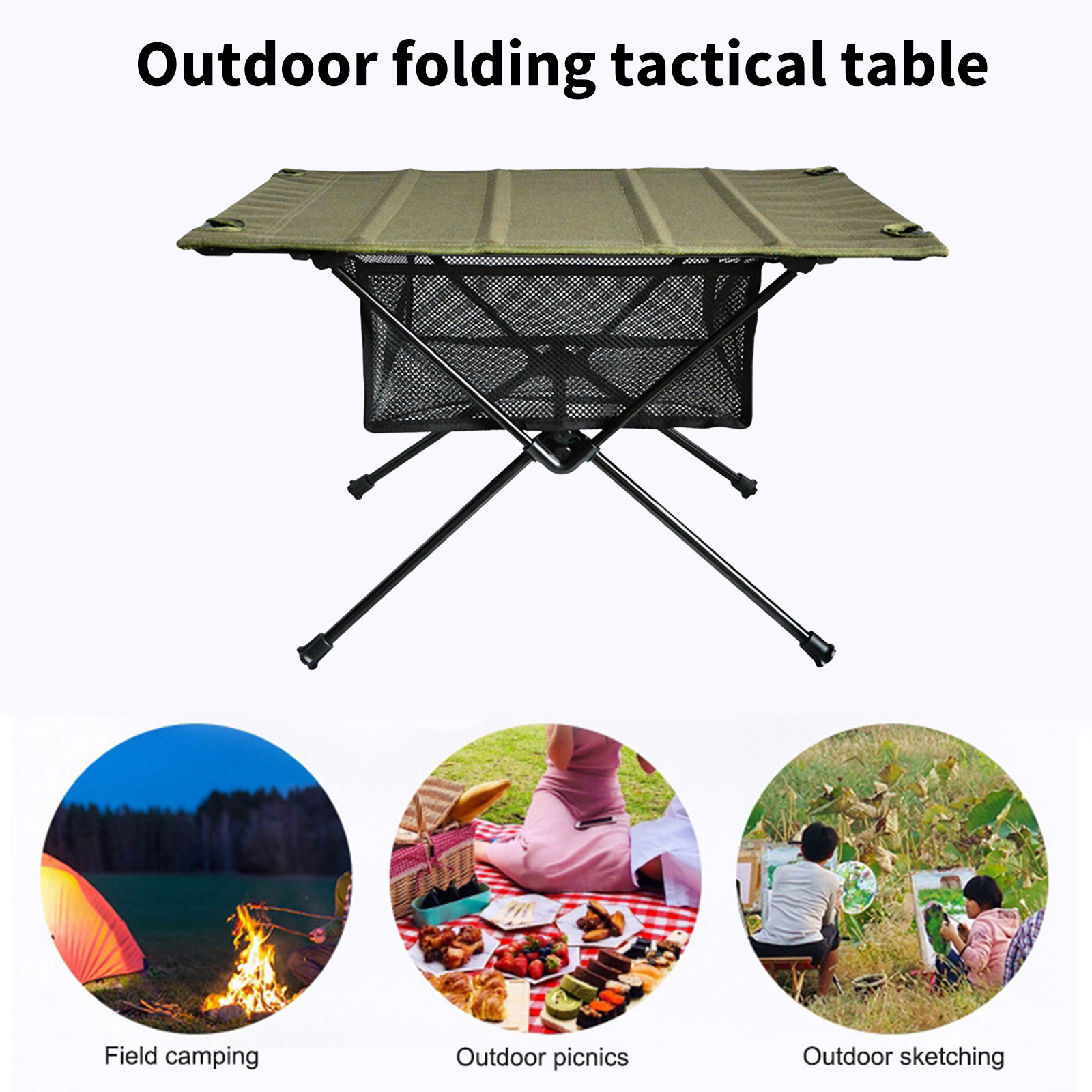 Tas Jaring Penyimpanan Meja Li - Camping Cooking Basket ulasan dan harga