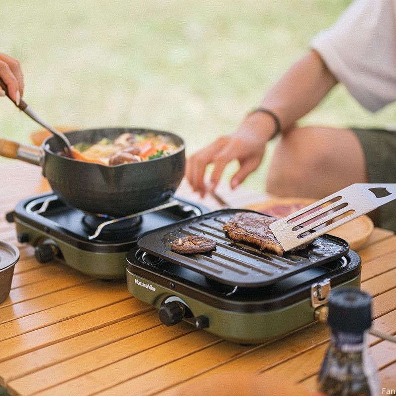 Naturehike Kompor Lipat Kompor - Camping Double Cooking Stove ulasan dan harga