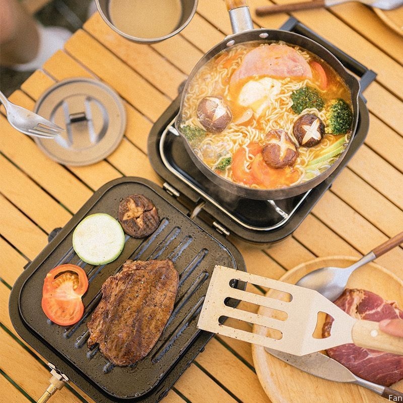 Naturehike Kompor Lipat Kompor - Camping Double Cooking Stove ulasan dan harga