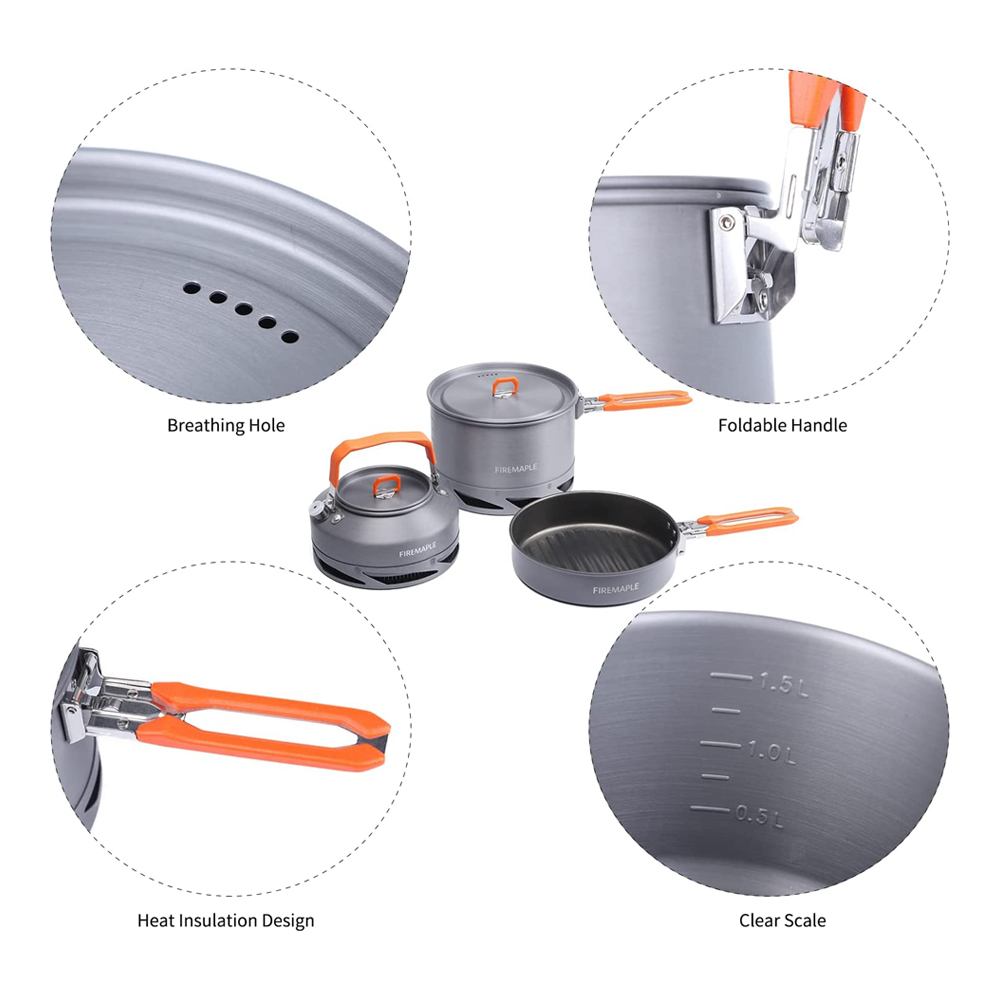 Peralatan Masak Berkemah Maple - Camping Cooking Ware Set ulasan dan harga