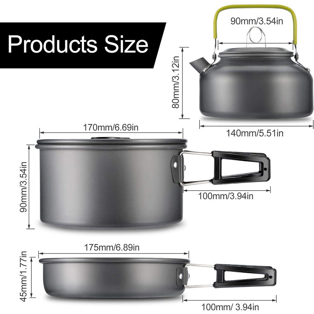 Set Peralatan Masak untuk Berk - Camping Outdoor Cooking Equipment ulasan dan harga