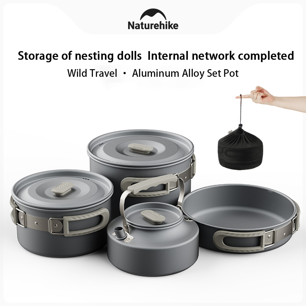 Naturehike Set panci luar ruan - Camping Cooking Pot Stainless Steel ulasan dan harga