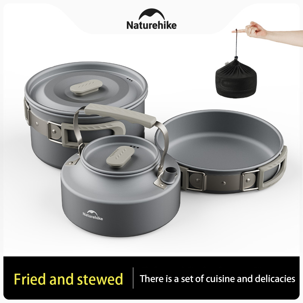 Naturehike Set panci luar ruan - Camping Cooking Pot Stainless Steel ulasan dan harga