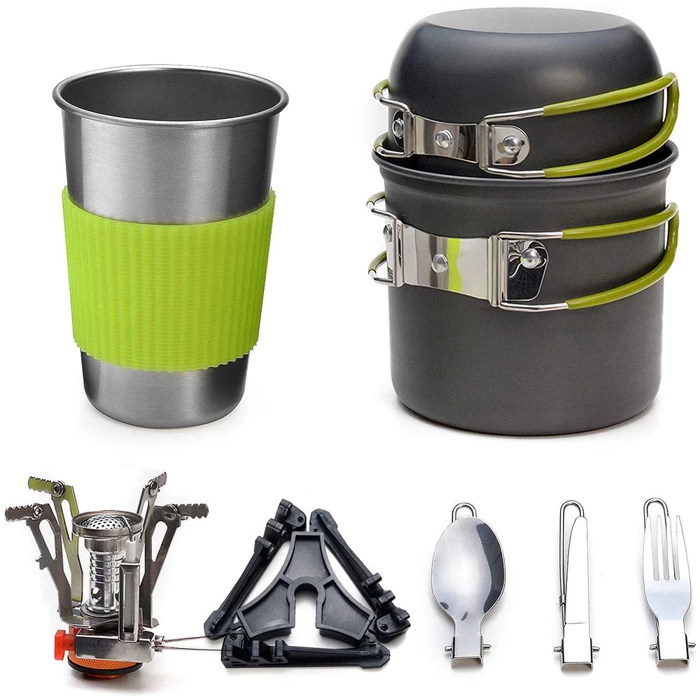 Kit Peralatan Masak Berkemah d - Camping Cooking Ware Set ulasan dan harga