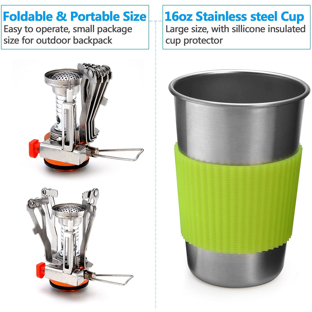 Kit Peralatan Masak Berkemah d - Camping Cooking Ware Set ulasan dan harga